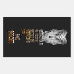 Sticker Rectangulaire Beauté Immortelle - Oeil Du Porteur