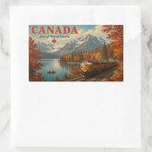 Sticker Rectangulaire Beauté panoramique du Canada (Sac)