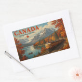 Sticker Rectangulaire Beauté panoramique du Canada (Enveloppe)