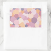 Sticker Rectangulaire Beaux cercles roses (Sac)