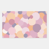 Sticker Rectangulaire Beaux cercles roses (Devant)
