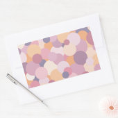 Sticker Rectangulaire Beaux cercles roses (Enveloppe)