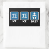 Sticker Rectangulaire Bébé de glace (Sac)