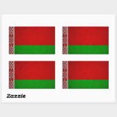 Sticker Rectangulaire Bélarus (Feuille)