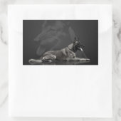 Sticker Rectangulaire Belgian shepherd (Sac)