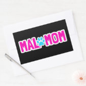 Sticker Rectangulaire Belgique Malinois Maman Paw Summer Beach Cadeau (Enveloppe)