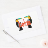 Sticker Rectangulaire Belize maintenant (Enveloppe)