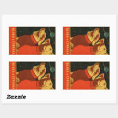 Sticker Rectangulaire Belka et Strelka (Feuille)