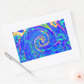 Sticker Rectangulaire Belle Amour Bleu Bleu Imprimer Art vectoriel Flash (Enveloppe)