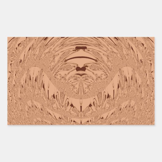 Sticker Rectangulaire Belle belle Africaine motif vectoriel tête Lion (Devant)