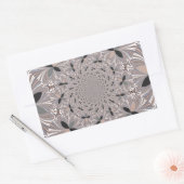 Sticker Rectangulaire Belle belle cendre gris kaléidoscope sans soudure (Enveloppe)