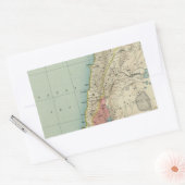 Sticker Rectangulaire Belle carte d'Israël (Enveloppe)