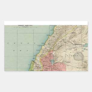 Sticker Rectangulaire Belle carte d'Israël