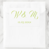 Sticker Rectangulaire Belle chaux et blanc (Sac)