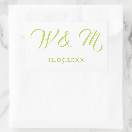 Sticker Rectangulaire Belle chaux et blanc (Sac)