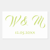 Sticker Rectangulaire Belle chaux et blanc (Devant)