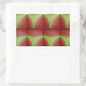 Sticker Rectangulaire Belle conception de motif géométrique jaune doré (Sac)