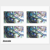 Sticker Rectangulaire Belle coquille d'ormeau (Feuille)