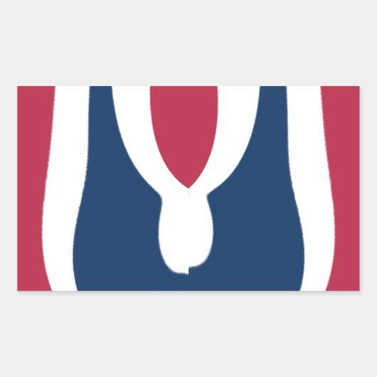 Sticker Rectangulaire Belle couleur rouge, blanc, bleu texture Abstraite (Devant)
