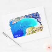 Sticker Rectangulaire Belle Crète Grèce Panorama Vue (Enveloppe)