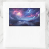 Sticker Rectangulaire Belle Galaxie Espace extra-atmosphérique Univers c (Sac)