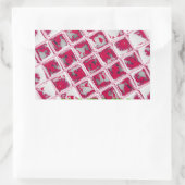 Sticker Rectangulaire Belle image Extraordinaire rouge stylish miroir (Sac)