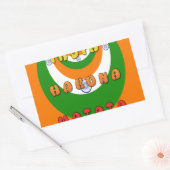 Sticker Rectangulaire Belle Inde couleurs drapeau national Hakuna Matata (Enveloppe)