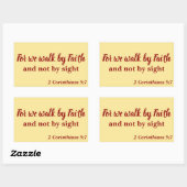Sticker Rectangulaire Belle Nous Foi pas en vue (Feuille)