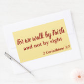 Sticker Rectangulaire Belle Nous Foi pas en vue (Enveloppe)