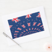 Sticker Rectangulaire Belle Nouvelle-Zélande Drapeau Art Design (Enveloppe)