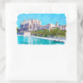 Sticker Rectangulaire Belle Palma de Mallorca Espagne Baléares (Sac)