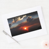 Sticker Rectangulaire belle photo de coucher de soleil (Enveloppe)