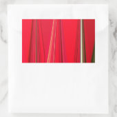 Sticker Rectangulaire Belle texture rouge Couleur Art Abstrait (Sac)
