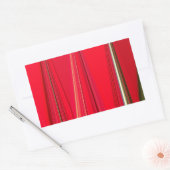 Sticker Rectangulaire Belle texture rouge Couleur Art Abstrait (Enveloppe)