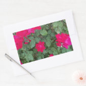 Sticker Rectangulaire Belles Fleurs (Enveloppe)
