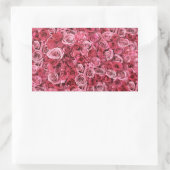 Sticker Rectangulaire Belles roses roses roses (Sac)