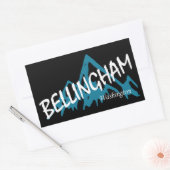 Sticker Rectangulaire Bellingham Washington Mountains (Enveloppe)