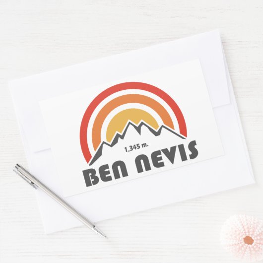Sticker Rectangulaire Ben Nevis (Enveloppe)