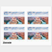 Sticker Rectangulaire Bend du Grand Canyon (Feuille)