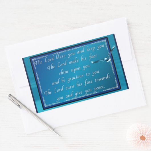 Sticker Rectangulaire Bénédiction arabe ! (Enveloppe)