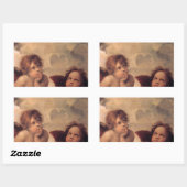 Sticker Rectangulaire Bénédiction de foi de Raphael de foi d'ange (Feuille)