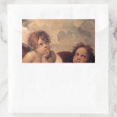 Sticker Rectangulaire Bénédiction de foi de Raphael de foi d'ange (Sac)