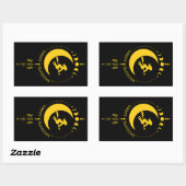 Sticker Rectangulaire Bénédiction de Mabon, sorcière, lune, blé (Feuille)