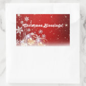 Sticker Rectangulaire Bénédiction de Noël (Sac)