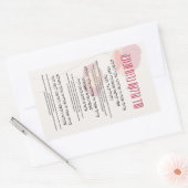 Sticker Rectangulaire Bénédictions en hébreu et en anglais pour Hanoukka (Enveloppe)