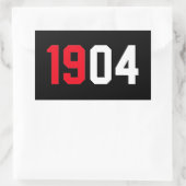 Sticker Rectangulaire Benfica Blanc rouge 1904 (Sac)