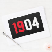 Sticker Rectangulaire Benfica Blanc rouge 1904 (Enveloppe)