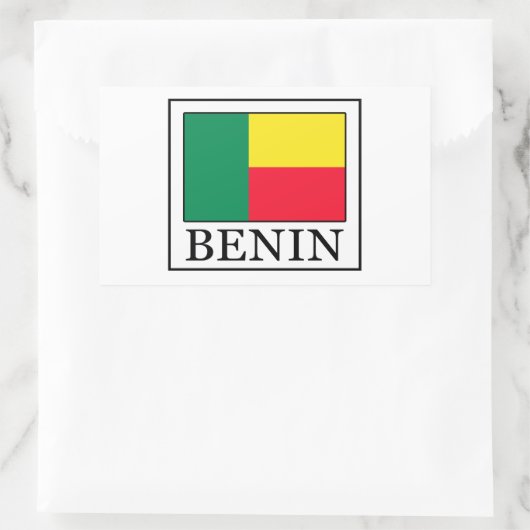 Sticker Rectangulaire Bénin (Sac)