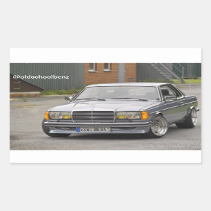 Sticker Rectangulaire Benz de Mercedes de coupé de W123 C123