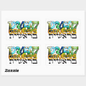 Sticker Rectangulaire Bereshit (Feuille)